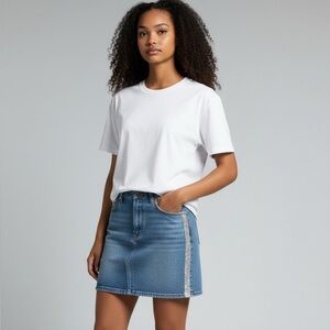 Levi's Icon Skirt Mid Rise Denim Mini Skirt